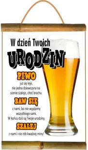 Dyplom z bambusem - W dzień twoich urodzin