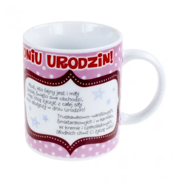 Kubek Kukartka - Moc słodyczy w dniu urodzin