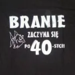 Koszulka - Branie zaczyna się po 40-tce! (nadruk kolor) - 2