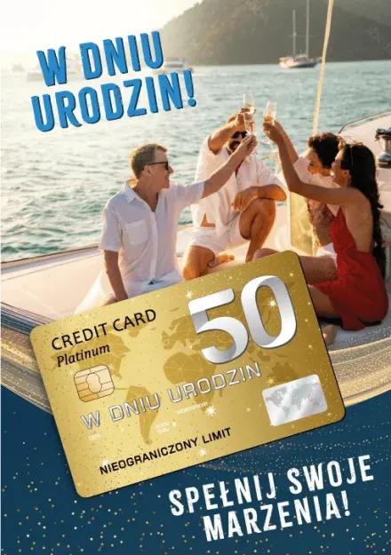 Karnet + Karta - 50. W dniu urodzin.