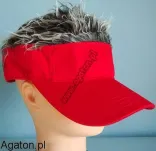 Czapka rozczochrana z czerwonym daszkiem - 3