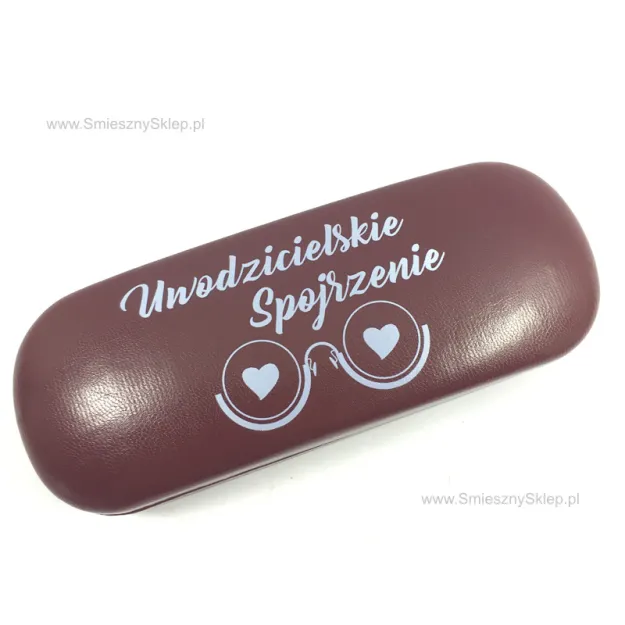 Etui na okulary brązowe - Uwodzicielskie spojrzenie