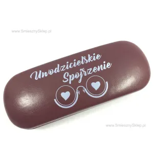 Etui na okulary brązowe - Uwodzicielskie spojrzenie
