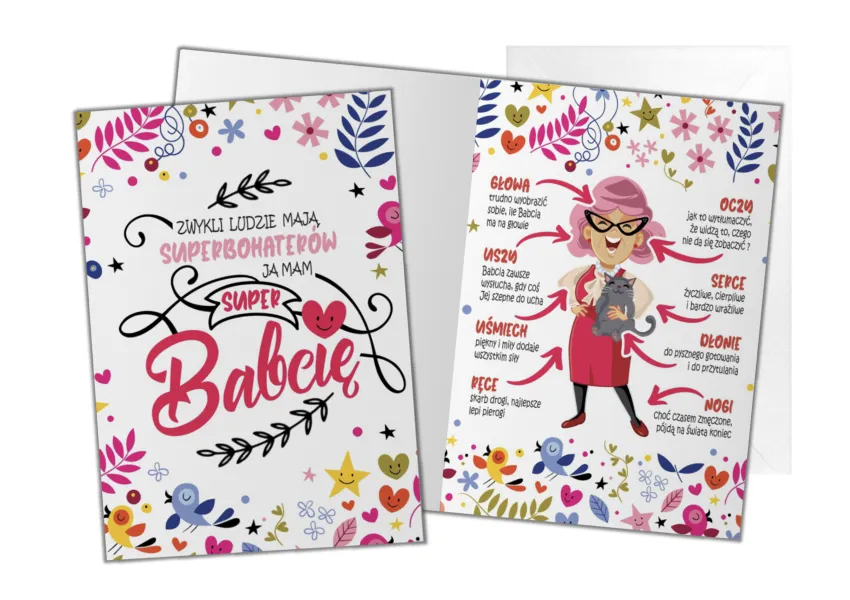 Karnet B6 -Zwykli ludzie mają superbohaterów, ja mam super Babcię