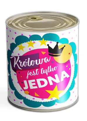 Słodki prezent - Królowa jest tylko jedna - mleczne krówki w konserwie