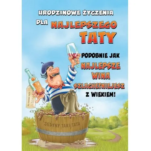 Karnet - Urodzinowe życzenia dla najlepszego Taty