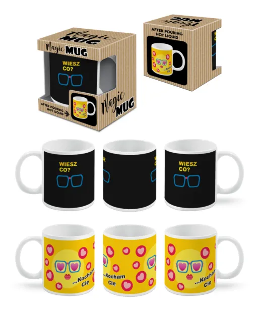 Kubek magiczny - Wiesz co? Kocham Cię
