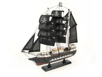 Statek drewniany 30 cm - Piracki okręt