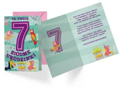 Karnet Kukartka PP - To Twoje 7 urodzinki