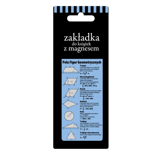 Zakładka magnetyczna do książki - Pola brył geometrycznych