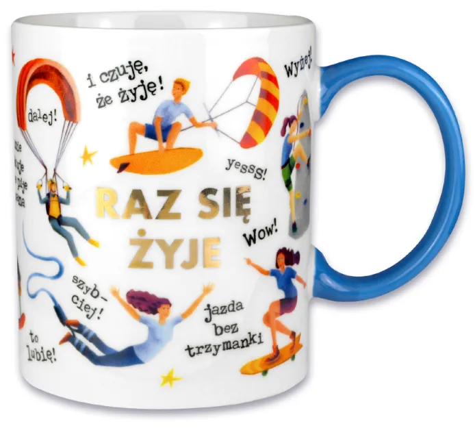 Kubek PORYS - Raz się żyje