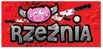 Tabliczka 3D na drzwi - Rzeźnia