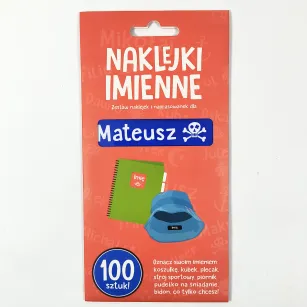 Naklejki imienne 100 szt. - Mateusz