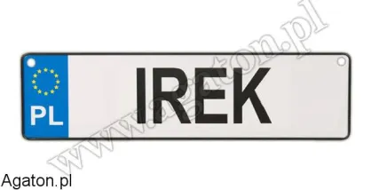 Tablica imienna - Irek
