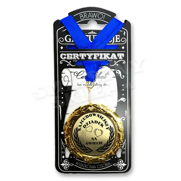 Medal w folii - Najcudowniejszy Dziadek na świecie