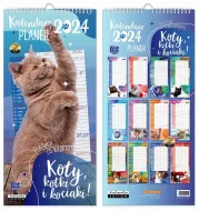 Kalendarz Planer 2024 - Koty, kotki i kociaki!