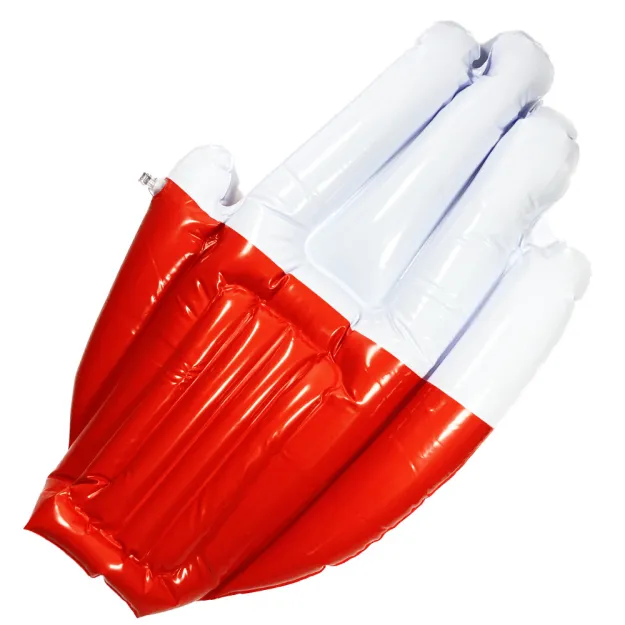 Dmuchana ręka biało-czerwona Polska - długość 47cm