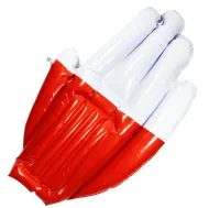 Dmuchana ręka biało-czerwona - długość 47cm