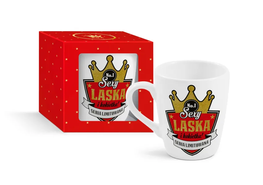 Kubek baryłka Gold - Sexy laska i kokietka!
