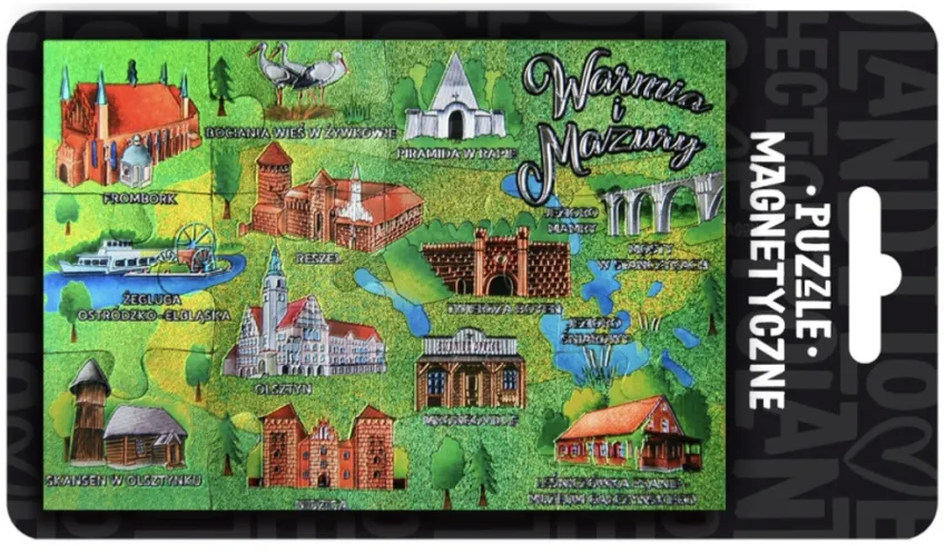 Magnes - Warmia i Mazury (puzzle magnetyczne)