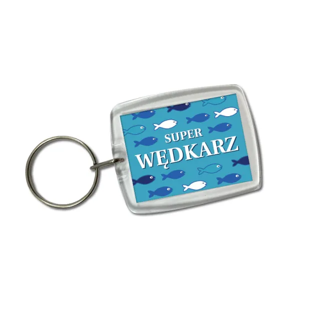 Brelok akrylowy - Super Wędkarz
