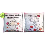Poduszka obustronna, mała - Dla kogoś bardzo wyjątkowego! / Ty + Ja = - 2