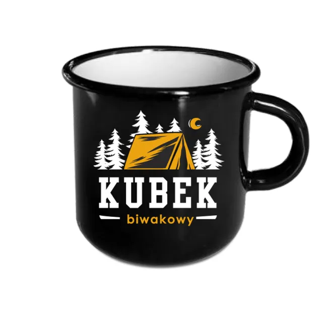 Kubek biwakowy, emaliowany - Kubek biwakowy