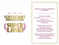 Karnet - Certyfikat urodzinowy Super Laski - 2