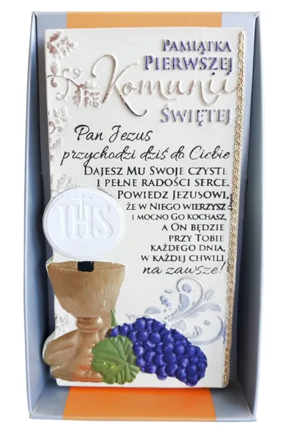Sentencja - Pamiątka Pierwszej Komuni Świętej (kielich)