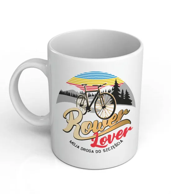 Kubek kukartka - Rower lover - moja droga do szczęścia