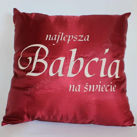 Poduszka duża - Najlepsza Babcia na świecie / Kocham Cię Babciu