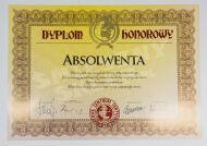 Dyplom - Dyplom Honorowy Absolwenta