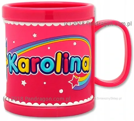 Kubek plastikowy z imieniem - Karolina