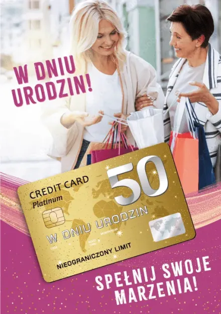 Karnet + Karta - 50. W dniu urodzin.