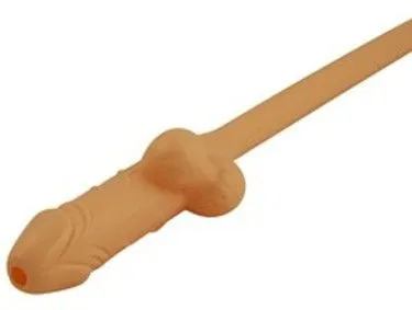 Mega słomka - penis 1szt - długość 29cm