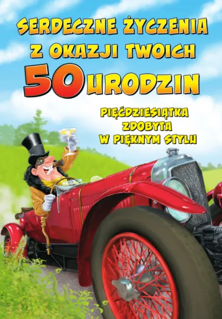 Karnet - Serdeczne życzenia z okazji Twoich 50 urodzin