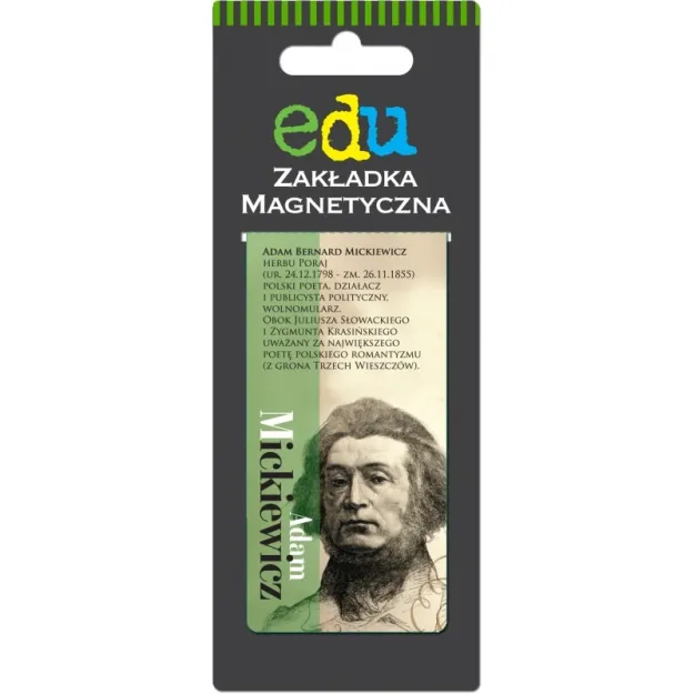 Zakładka magnetyczna do książki - Adam Mickiewicz