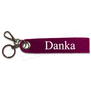 Brelok filcowy z imieniem - Danka