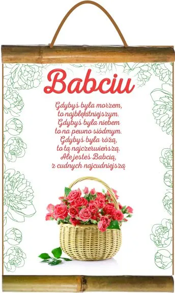 Dyplom z bambusem - Babciu gdybyś była morzem, to najbłękitniejszym.