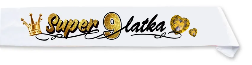 Szarfa dziecięca - Super 9 latka