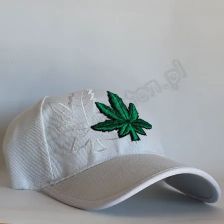 Czapka z daszkiem biała - marycha