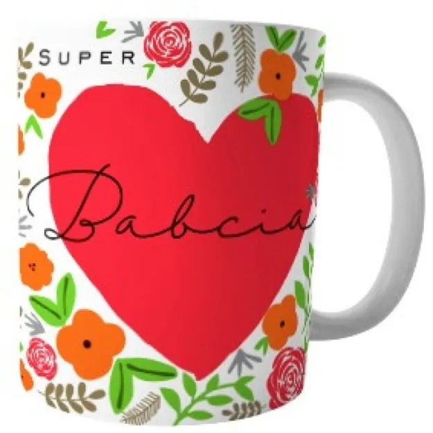 Kubek Kukartka - Super Babcia na (serce)