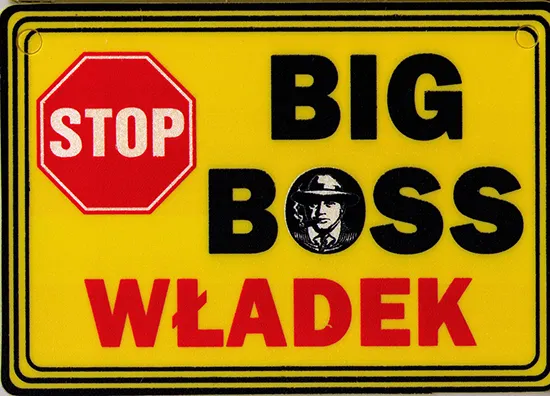 Tabliczka żółta - Big boss Władek