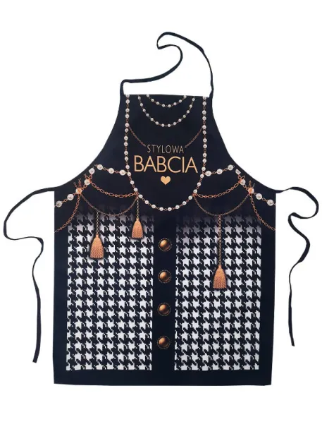 Fartuch premium - Stylowa Babcia (pepitka)
