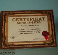 Certyfikat - Super 18-latka