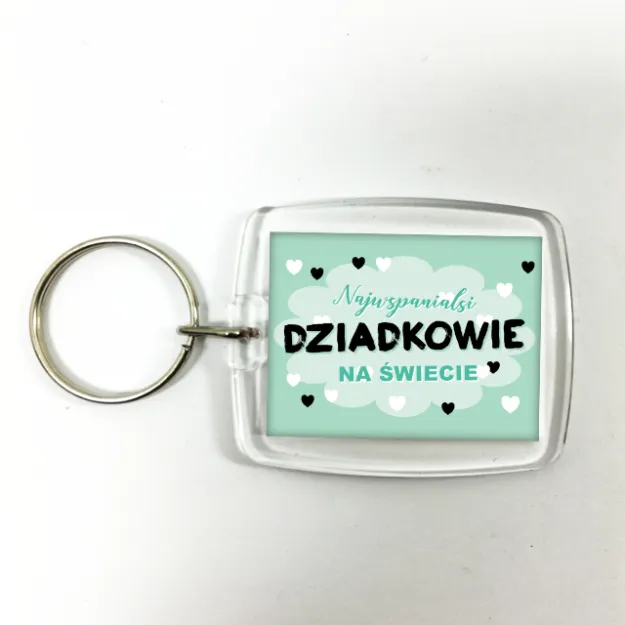 Brelok akrylowy - Najwspanialsi Dziadkowie na świecie