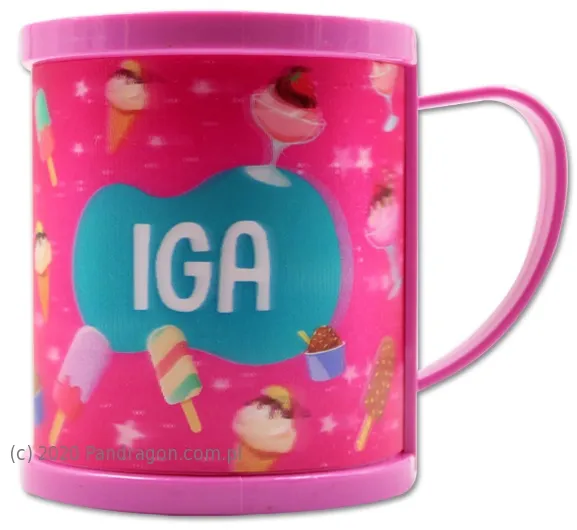 Kubek plastikowy 3D - Iga