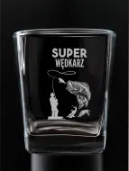 Szklanka whisky grawerowana - Super Wędkarz