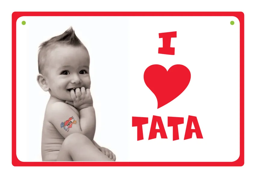 Tabliczka Kukartka cool - I love tata