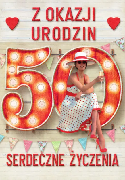 Karnet - Z okazji 50 urodzin